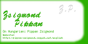 zsigmond pippan business card